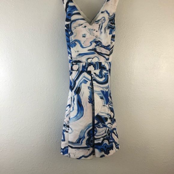 Adelyn Rae Fit and Flare Cris Cross Back Dress M - Picture 2 of 6